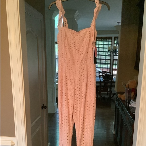 PRETTYLITTLETHING Pink Sleeveless Wide Leg Sz 4 - Picture 5 of 6